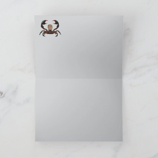Trump Medusa Greeting Card カード (内部)