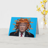 Trump Medusa Greeting Card カード (黄色い花)