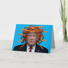 Trump Medusa Greeting Card カード
