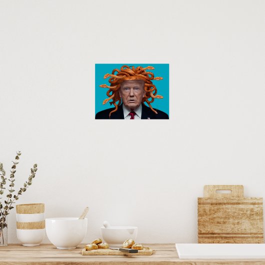Trump Medusa Poster ポスター (キッチン)