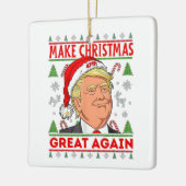 Trump Merry Christmas, Donald Trump セラミックオーナメント (左)