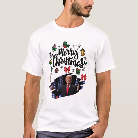 Trump Merry Christmas Tシャツ (正面)