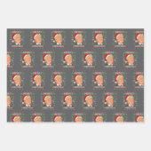 Trump Merry Christmas Ugly Xmas Gift ラッピングペーパーシート (正面2)