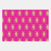 Trump Merry Christmas Ugly Xmas Gift ラッピングペーパーシート (正面)