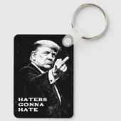 Trump Middle Finger 2026 Meme Funny キーホルダー (裏面)