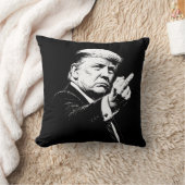 Trump Middle Finger 2026 Meme Funny クッション (ブランケット)