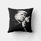 Trump Middle Finger 2026 Meme Funny クッション (裏面)