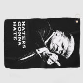 Trump Middle Finger 2026 Meme Funny ゴルフタオル (横)