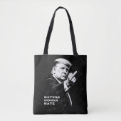 Trump Middle Finger 2026 Meme Funny トートバッグ (正面)