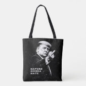 Trump Middle Finger 2026 Meme Funny トートバッグ (裏面)