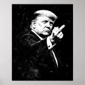 Trump Middle Finger 2026 Meme Funny ポスター (正面)