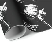 Trump Middle Finger 2026 Meme Funny ラッピングペーパー (ロールコーナー)