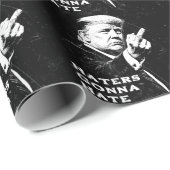 Trump Middle Finger 2026 Meme Funny ラッピングペーパー (ロールコーナー)