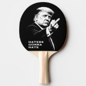 Trump Middle Finger 2026 Meme Funny 卓球ラケット (裏面)