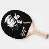 Trump Middle Finger 2026 Meme Funny 卓球ラケット (横)