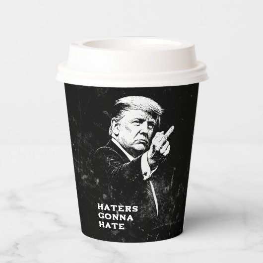 Trump Middle Finger 2026 Meme Funny 紙コップ (裏面)