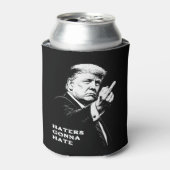 Trump Middle Finger 2026 Meme Funny 缶クーラー (缶正面)