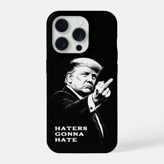 Trump Middle Finger 2026 Meme Funny iPhoneケース (裏面)