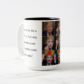 Trump Mug Funny Clown ツートーンマグカップ (正面左)