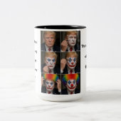 Trump Mug Funny Clown ツートーンマグカップ (中央)