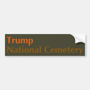 Trump National Cemorente —オリーブオレンジ バンパーステッカー