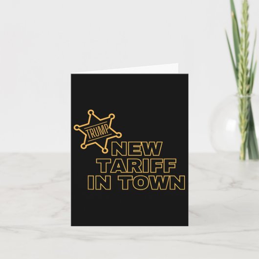 Trump New Tariff In Town カード (正面)