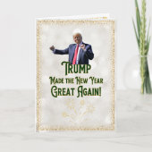 Trump New Year's Card | Funny Trump Card カード (正面)