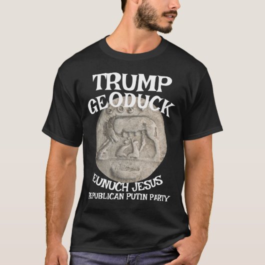 Trump Nipple Sucker Jesus Republican Pee Party Tシャツ (正面)