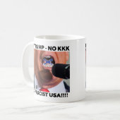 TRUMP "NO FASCIST USA" COFFEE MUG コーヒーマグカップ (正面左)