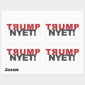 TRUMP NYET！ステッカーとその他の製品 長方形シール (シート)