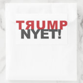 TRUMP NYET！ステッカーとその他の製品 長方形シール (バッグ)
