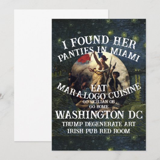 Trump Orders Legalizes Concentration Camps Germany 招待状 (正面/裏面)