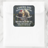 Trump Panties Miami Catholic Church White スクエアシール (バッグ)