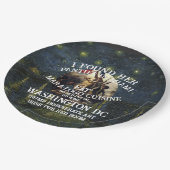 Trump Panties Miami Catholic Church White ペーパープレート (アングル)