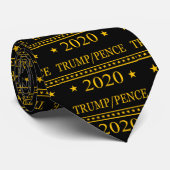 Trump Pence 2020金ゴールド ネクタイ (ロール)