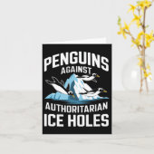 Trump Penguins Against Authoritarian Ice Holes Sta カード (黄色い花)