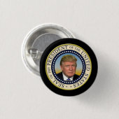 Trump Photo Presidential Seal大統領 缶バッジ (正面&裏面)