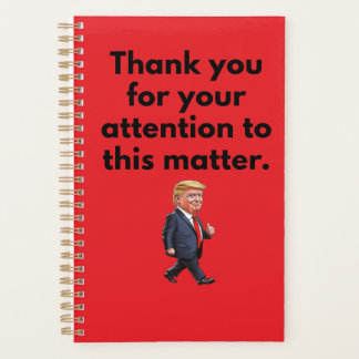 Trump Planner | Thank You For Your Attention プランナー手帳