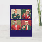Trump Pop Art Christmas Card Custom Message MAGA カード (正面)