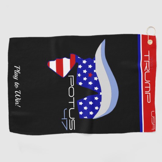 TRUMP POTUS47 ゴルフタオル (横)