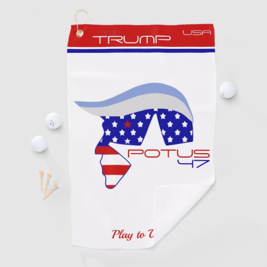 TRUMP POTUS47 Golf Towel ゴルフタオル (インサイチュ)