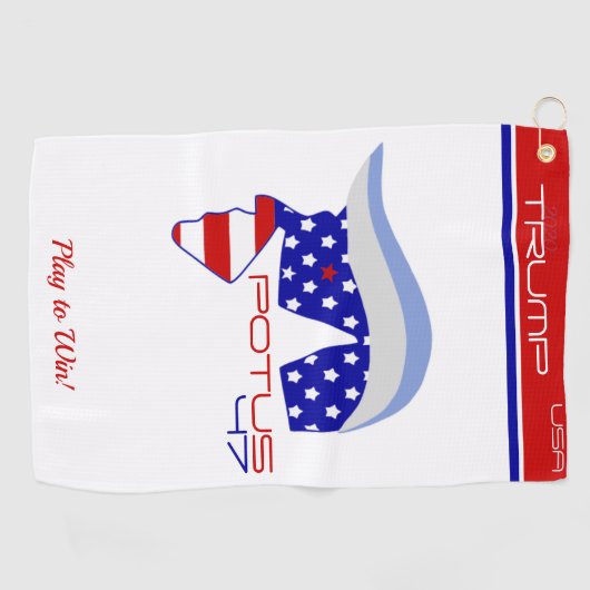 TRUMP POTUS47 Golf Towel ゴルフタオル (横)