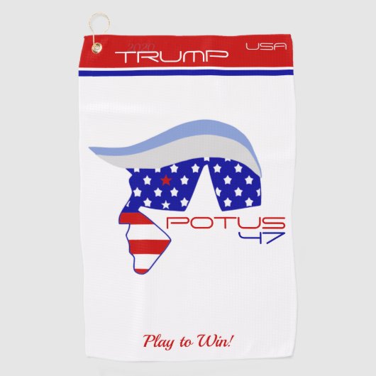 TRUMP POTUS47 Golf Towel ゴルフタオル (正面)