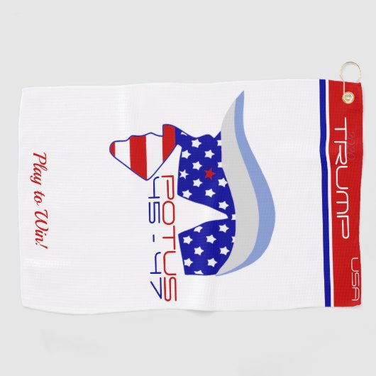 TRUMP POTUS 45-47 Golf Towel ゴルフタオル (横)