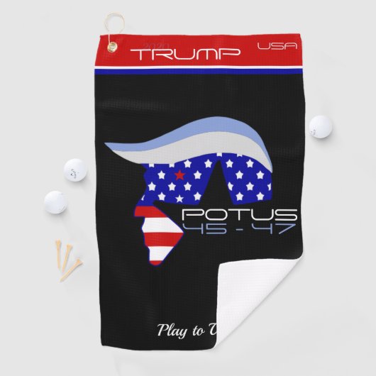 TRUMP POTUS 45-47 Golf Towel ゴルフタオル (インサイチュ)