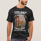 Trump Public Masturbation Video Monkey WH Zoo Tシャツ (正面)