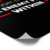 Trump Quote The Bigger Problem Is The Enemy From W ポスター (角)