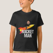 Trump Rocket Man Kim Jong Un North Korea Funny  Tシャツ (正面)