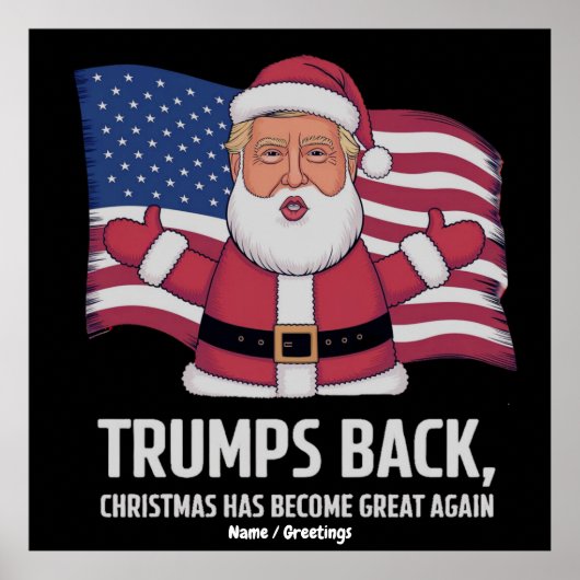 Trump’s Back: Christmas Has Become Great Again ポスター (正面)