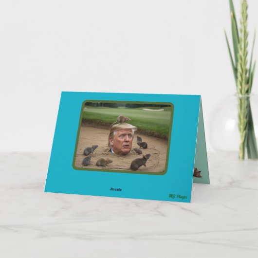 Trump Sandtrap Greeting Card カード (裏面)